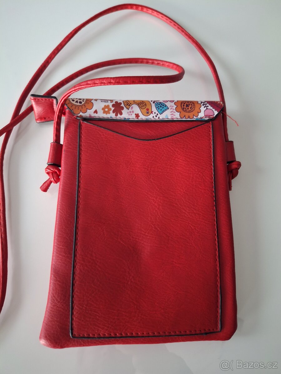 Dámská nová kabelka červená se sovičkama Stoklasa - 3