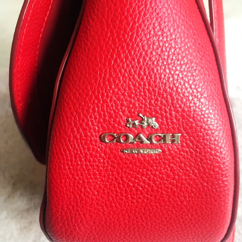 Sytě červená kabelka Coach - 3