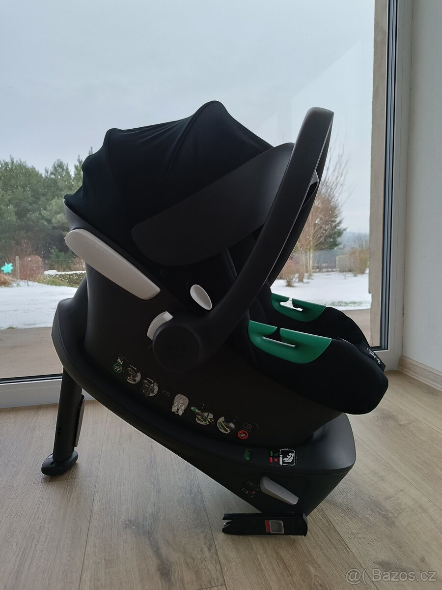 Vajíčko Cybex ATON B2 I-SIZE Volcano Black + Cybex BaseOne - 3