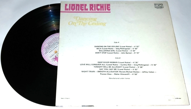 Lionel Richie – Dancing On The Ceiling 1987 VG+, VYPRANÁ - 3