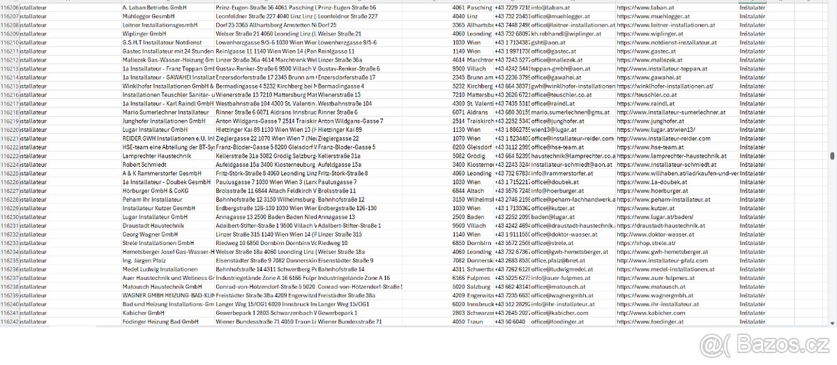 Databáze rakouských firem – 239 000 kontaktů - 3