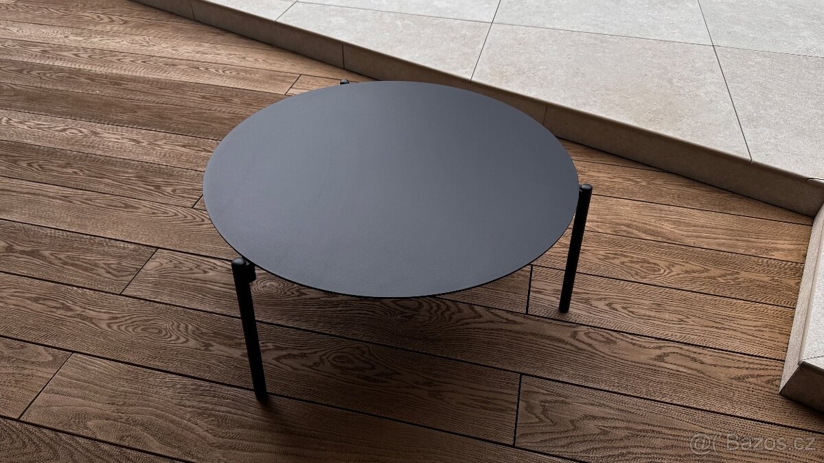 Konferenční stolek venkovní 80 cm černý - 3