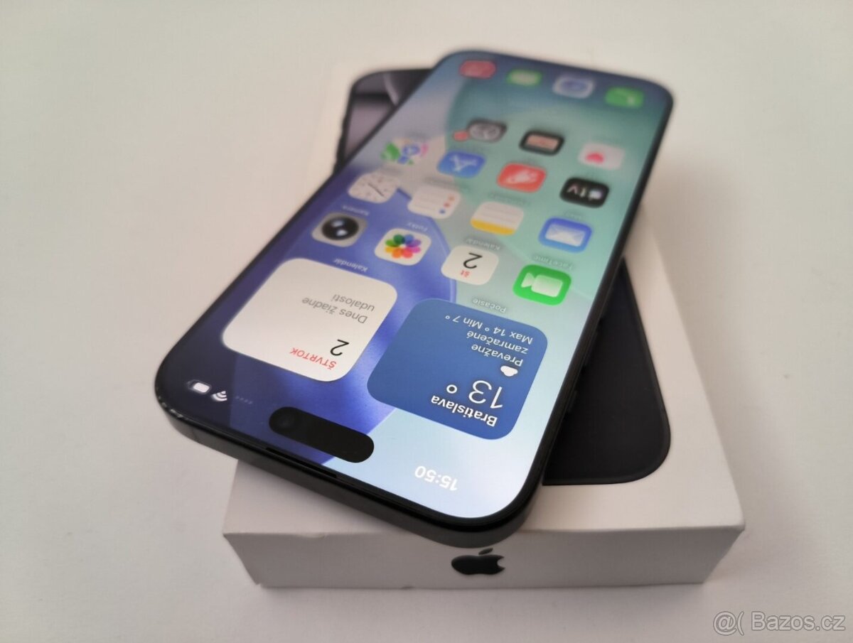 apple iphone 16 PRO MAX 256gb Black Titanium / Batéria 90% - 3