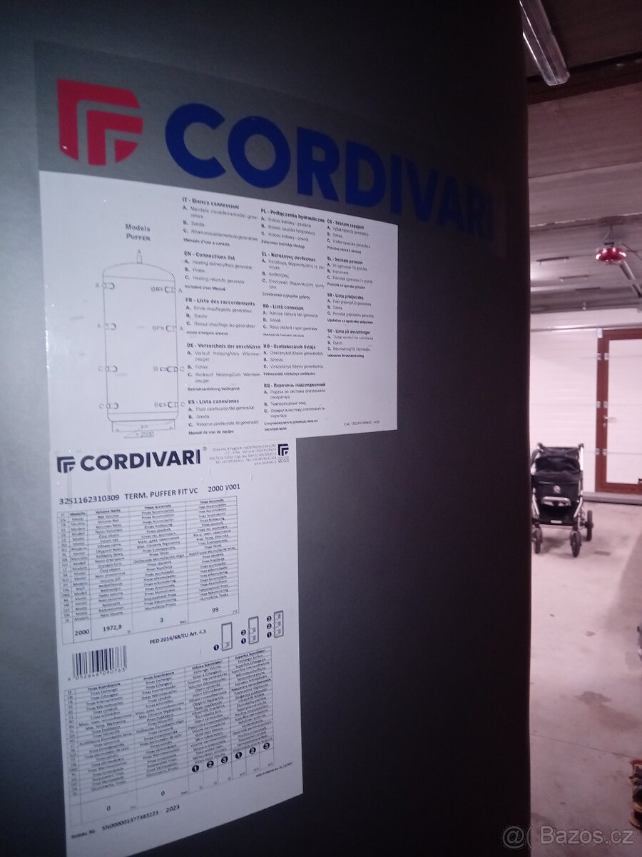 Akumulační nádoba 2000l CORDIVARI - 3