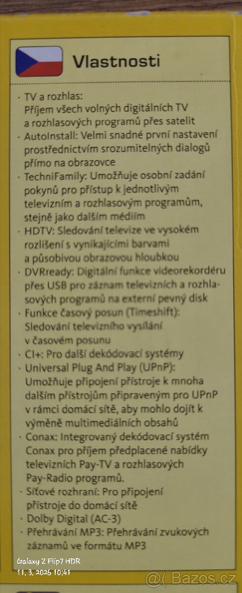 Satelitní přijímač TechniSat TechniStar S2 - 3