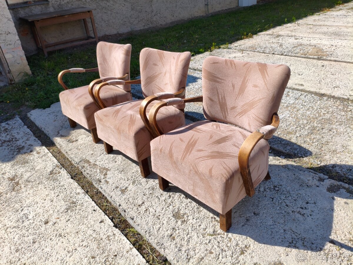 Halabala 3křesla koktejlky,romantiky - 3