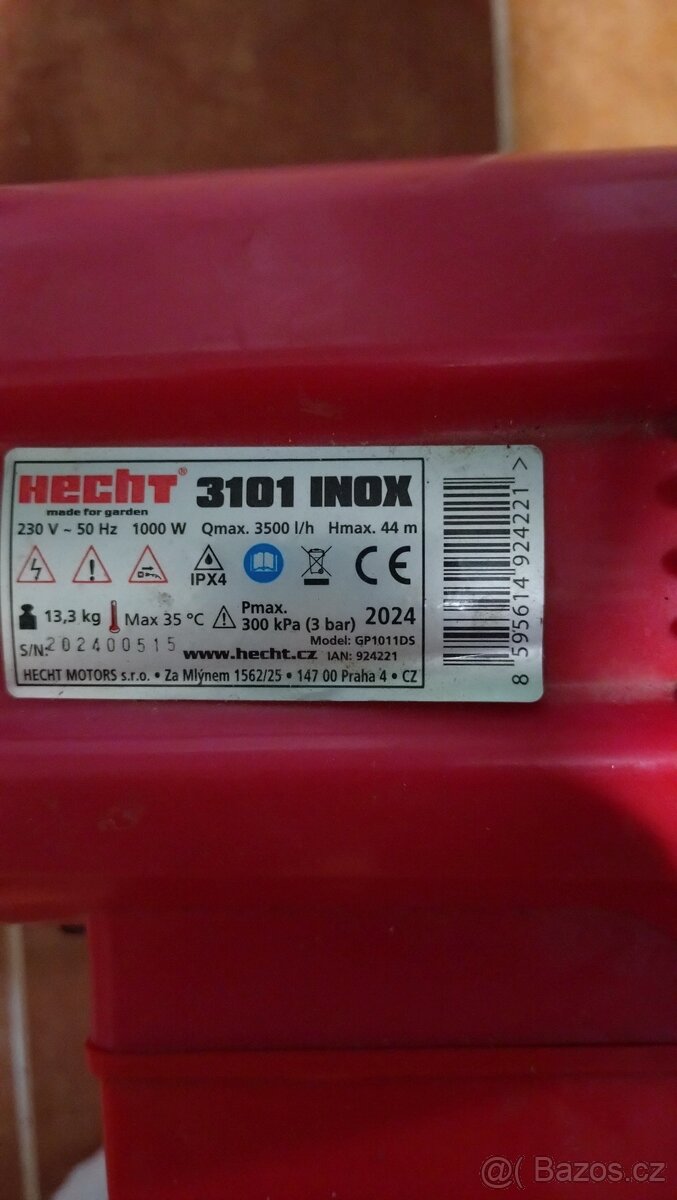 Zahradní vodárna - HECHT 3101 INOX - 3