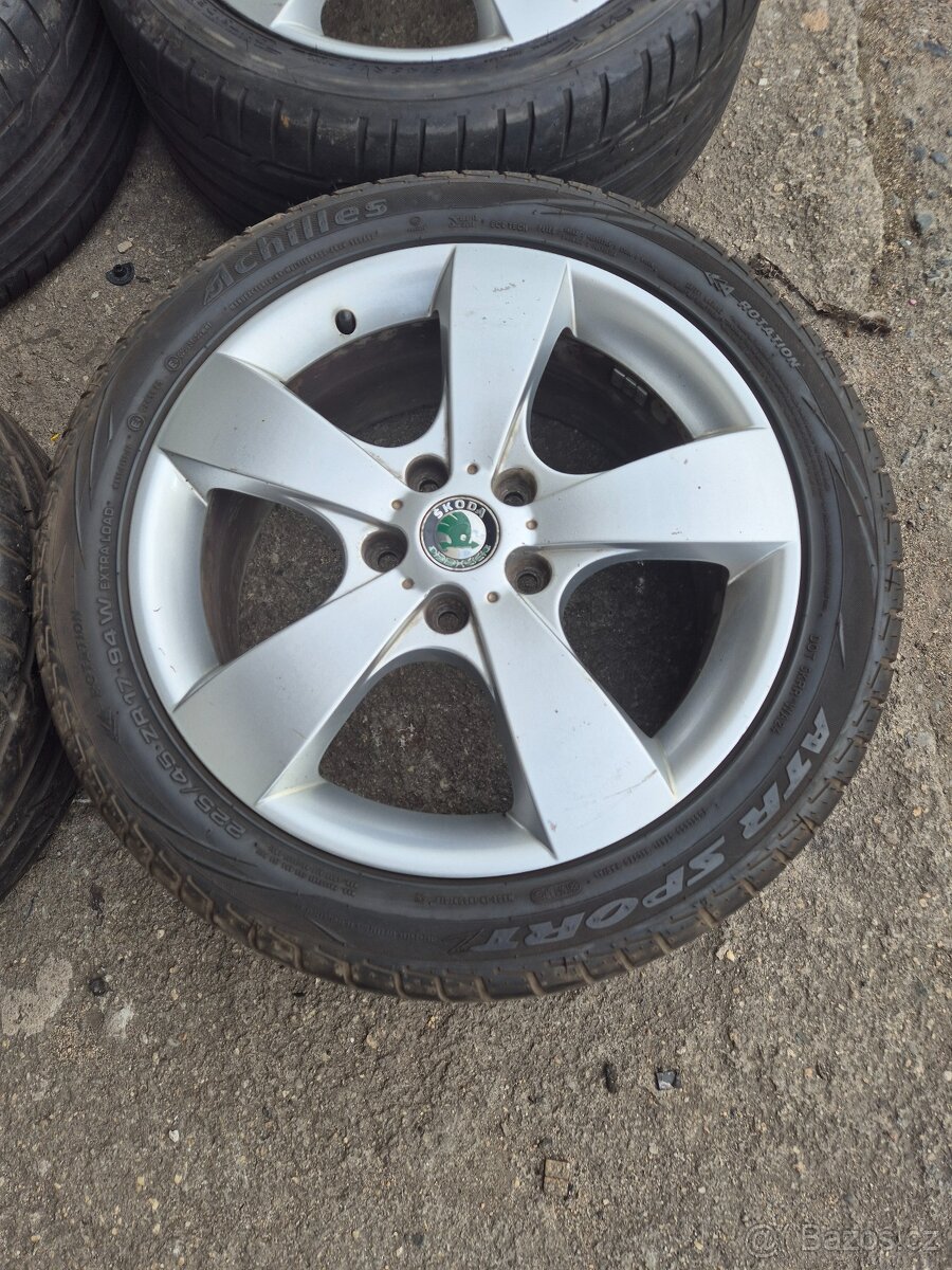 Orig.alu kola Škoda Pegasus 5x112R17"Et-54 - 3