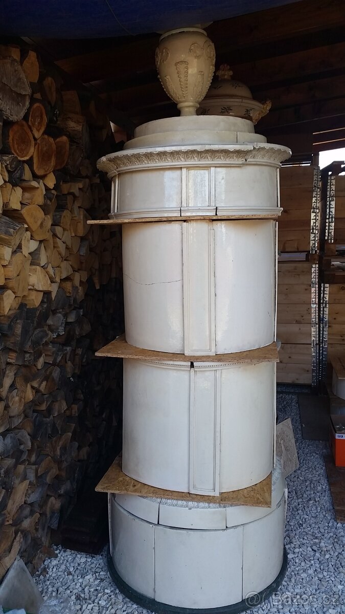 Kachlová kamna starozitná - 3