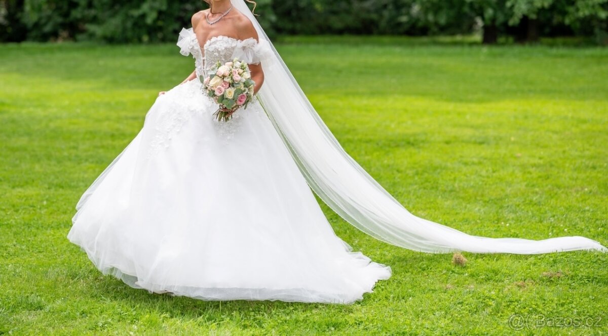 Svatební šaty + závoj - 3