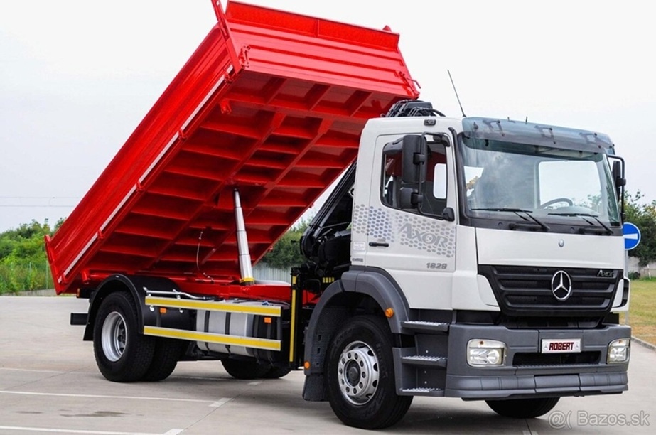 MERCEDES AXOR 1829 TŘÍSTRANNÝ SKLÁPĚČ HYDRAULICKÁ RUKA EU-4 - 3