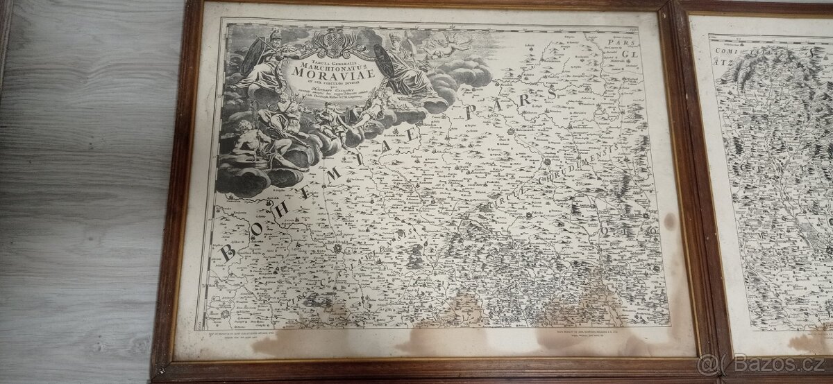 Obrazy mapa Moravy - 3