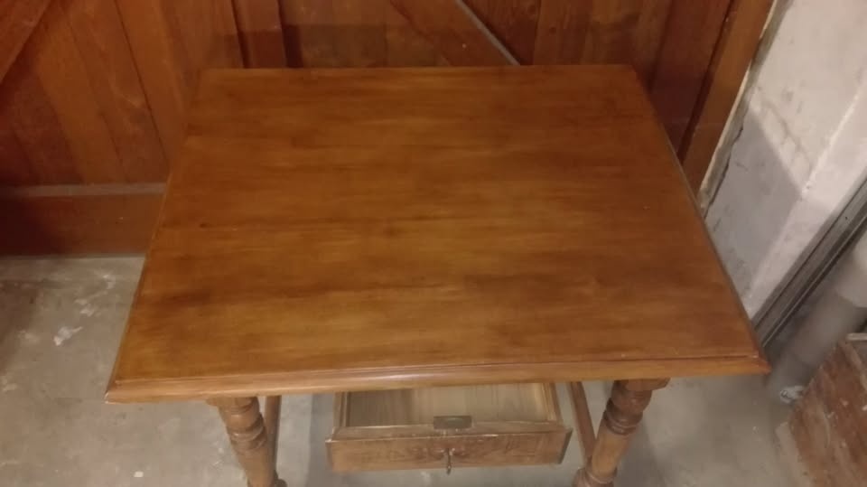 Starožitný dřevěný jídelní stůl – masiv - 3