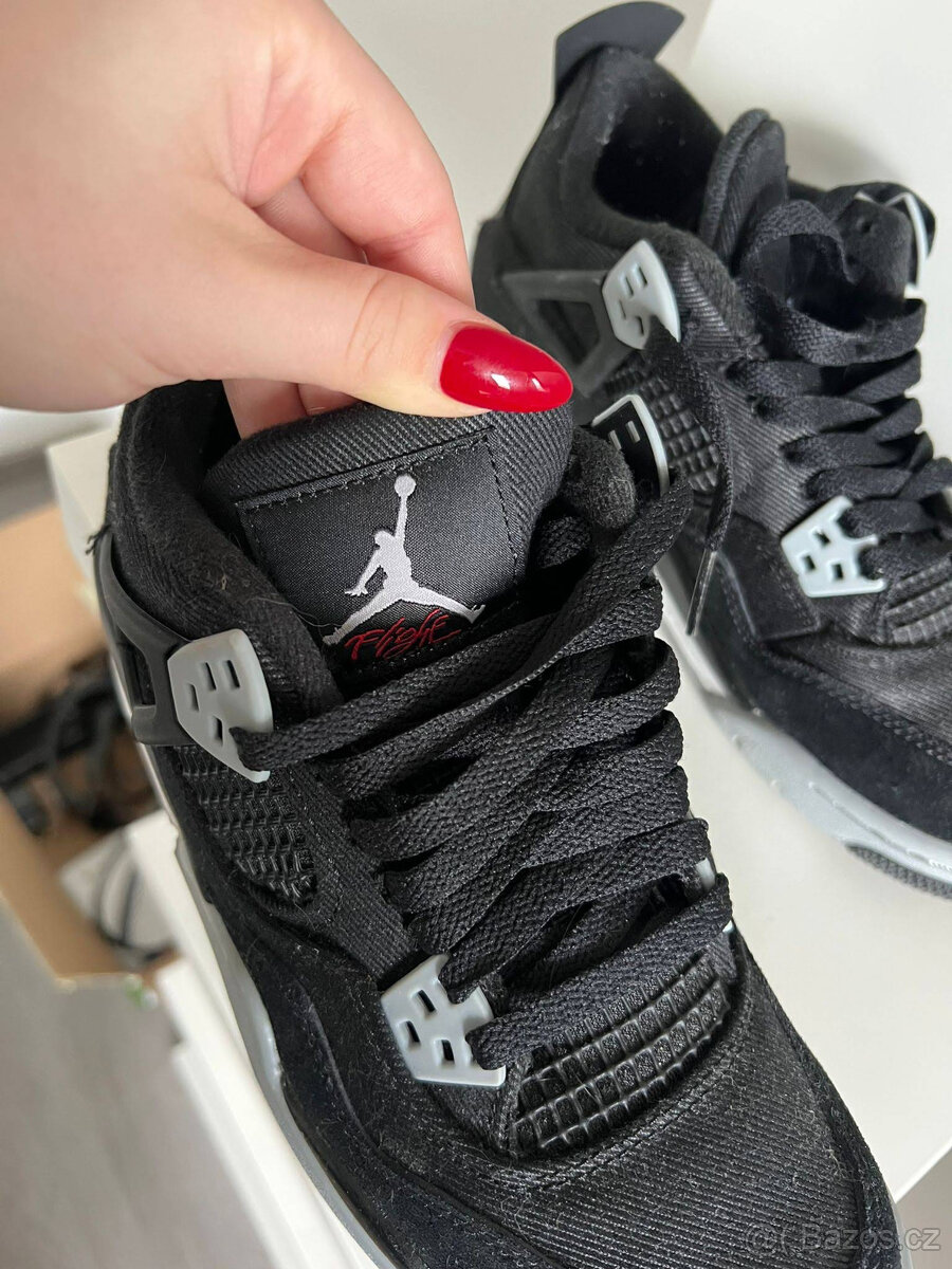 Jordan 4 Retro SE "Black Canvas" vel. EUR 38(5,5). - 3