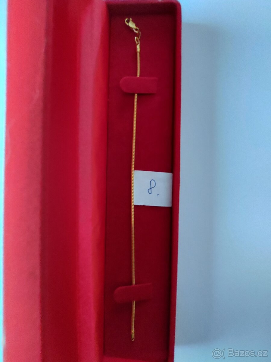 Zlatý řetízek na ruku z 22k zlata. - 3