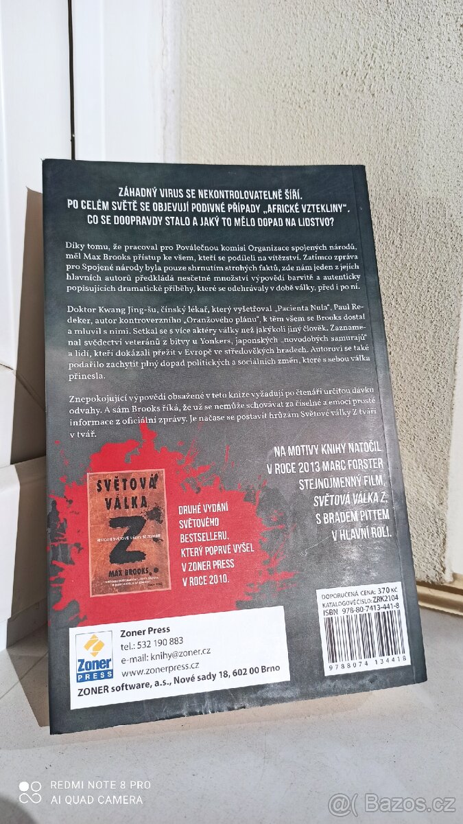 Světová válka Z - (sci-fi horor)TOP STAV - 3