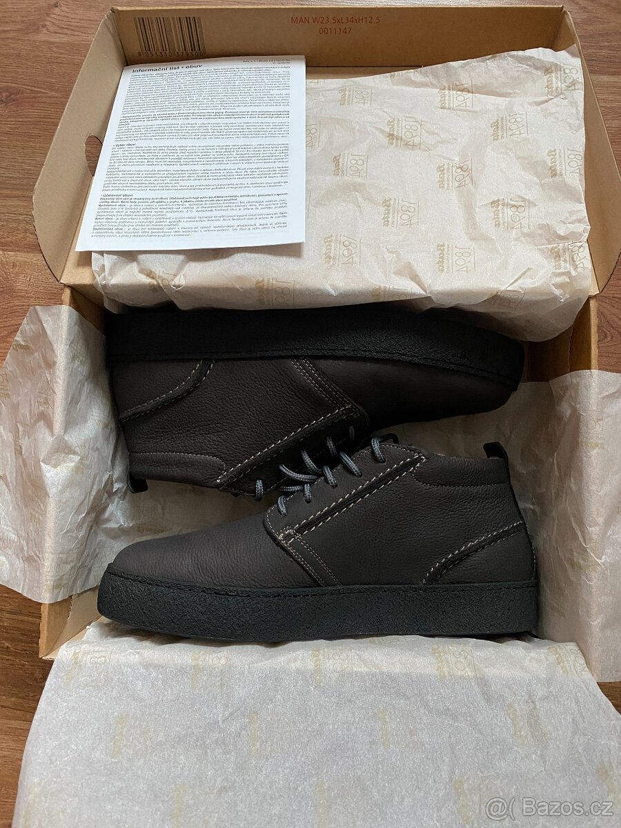 Nové pánské kožené zimní boty Baťa s kožichem - č. 44 - 3