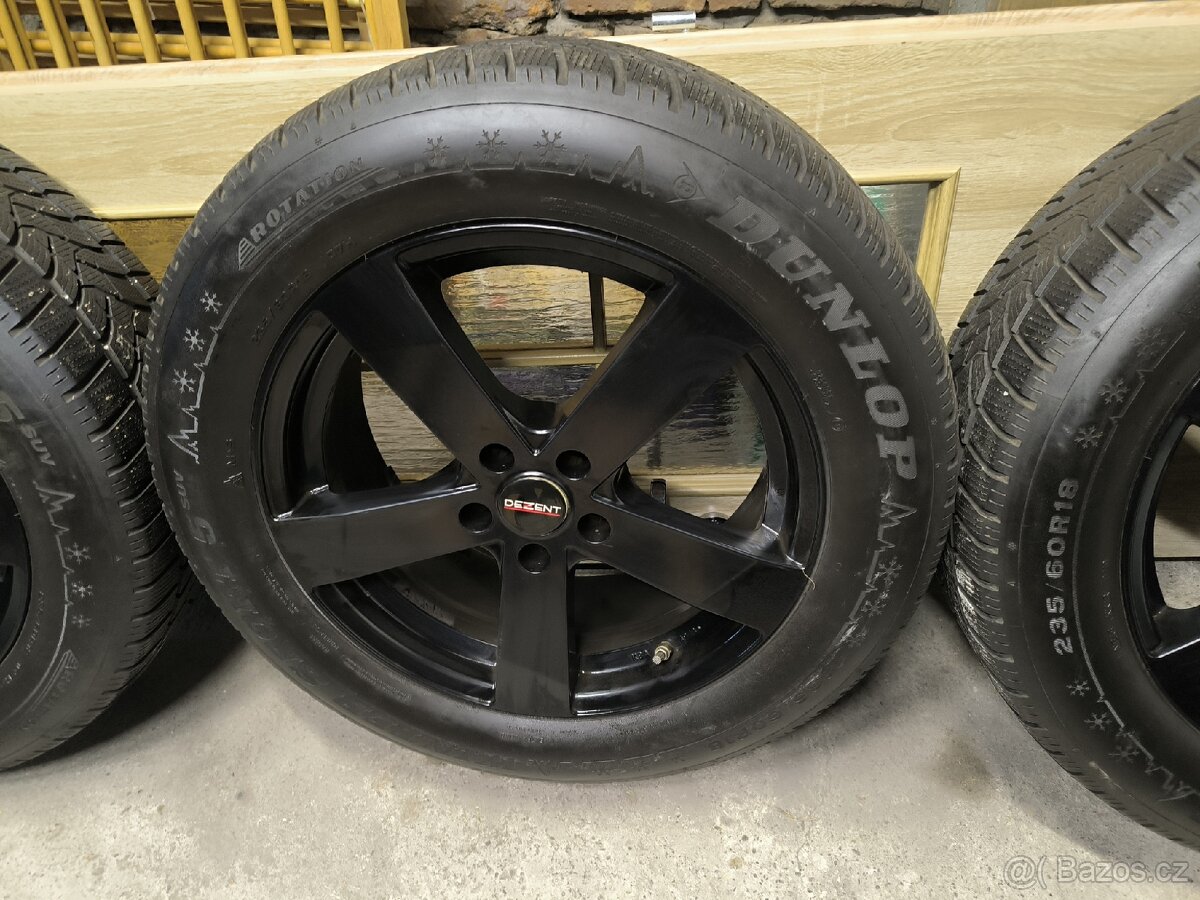 Alu kola MB GLC, Audi 5x112 r18 DEZENT,zim.pneu7m235/60/18 - 3
