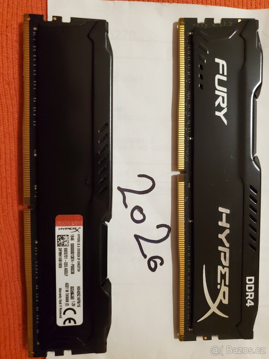 HyperX Fury ddr4 32GB (2×16GB) - 3