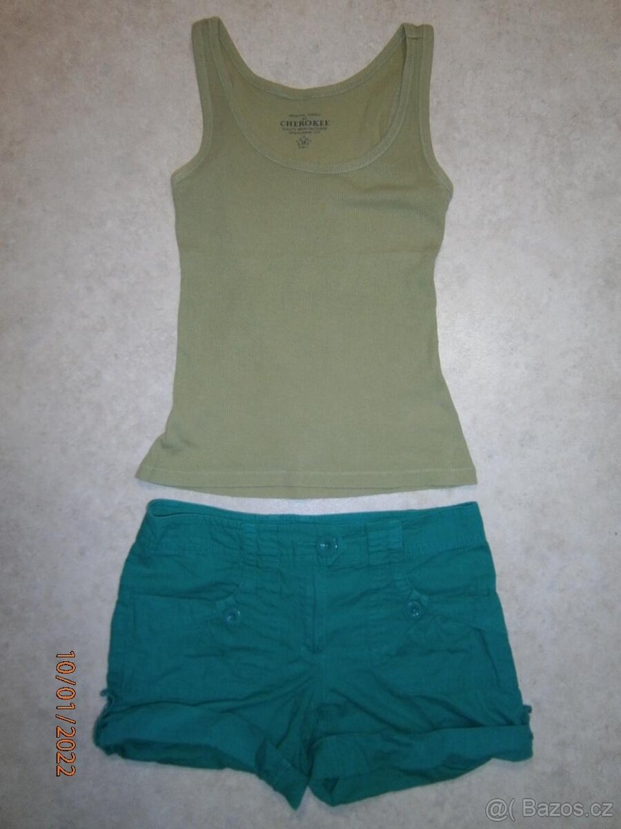 Kraťasy / šortky H&M + tílko, vel. 38 - 3