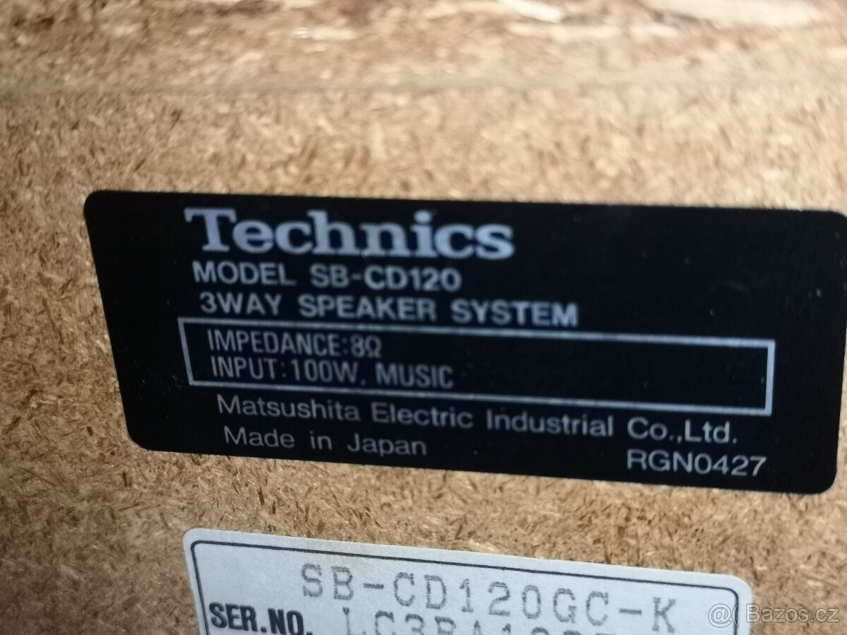 funkční reprobedny Technics CB-CD120A; kosmetika mřížky - 3
