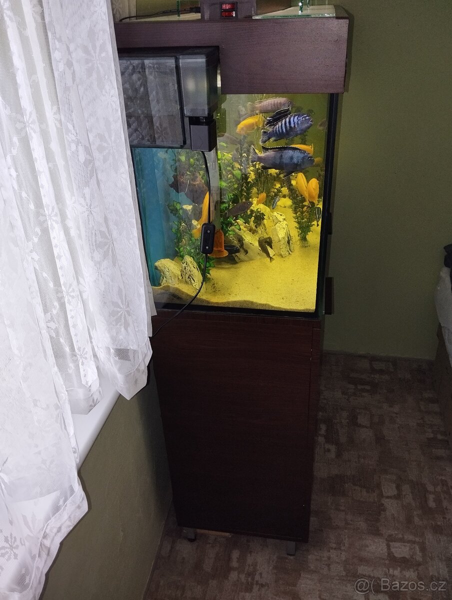 Akvarijní set - akvárium 200l + skříňka, nebo jen akvárium - 3