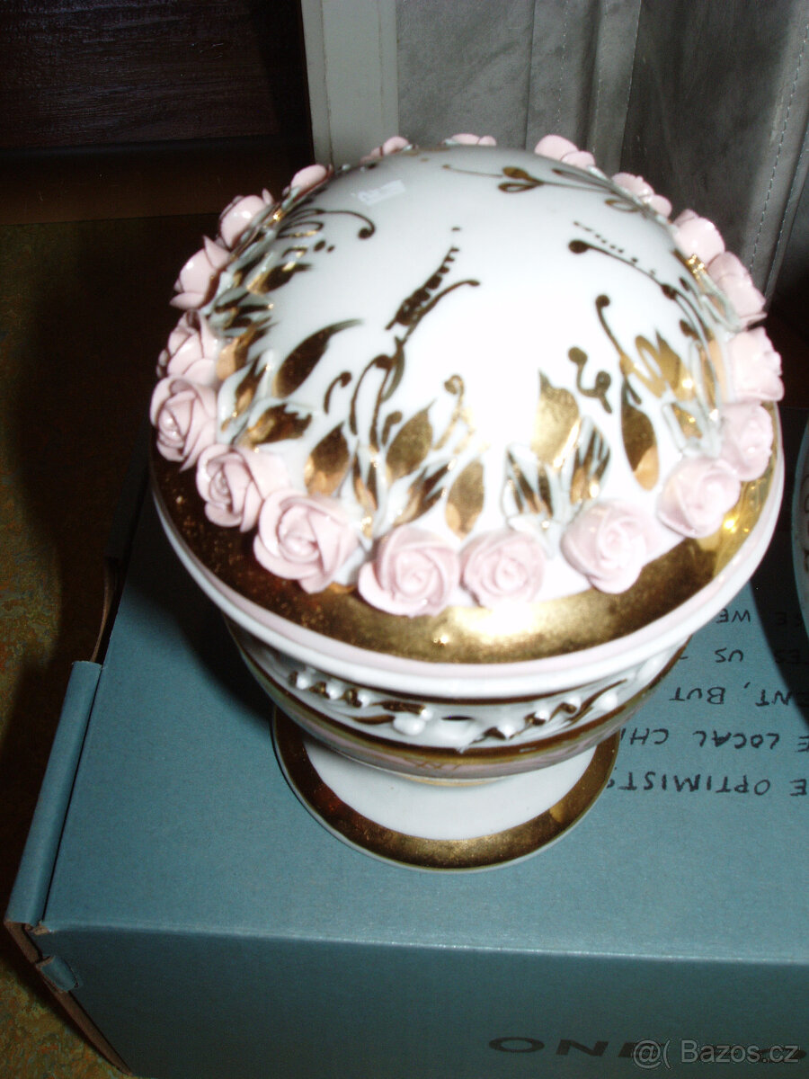 Starožitné vázy - 5 kusů váza, vázička, dozička, amforka - 3