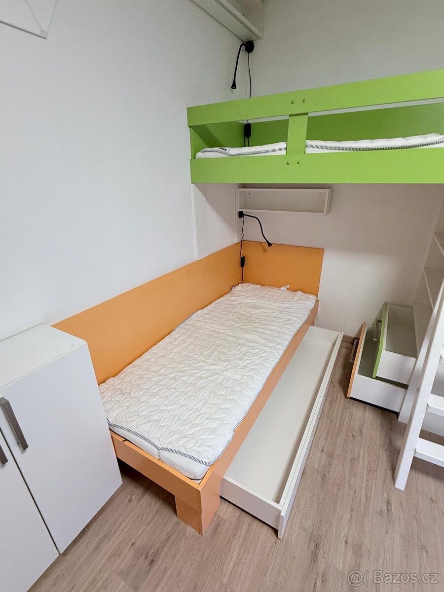 Dětská rohová postel - tvar L - 3