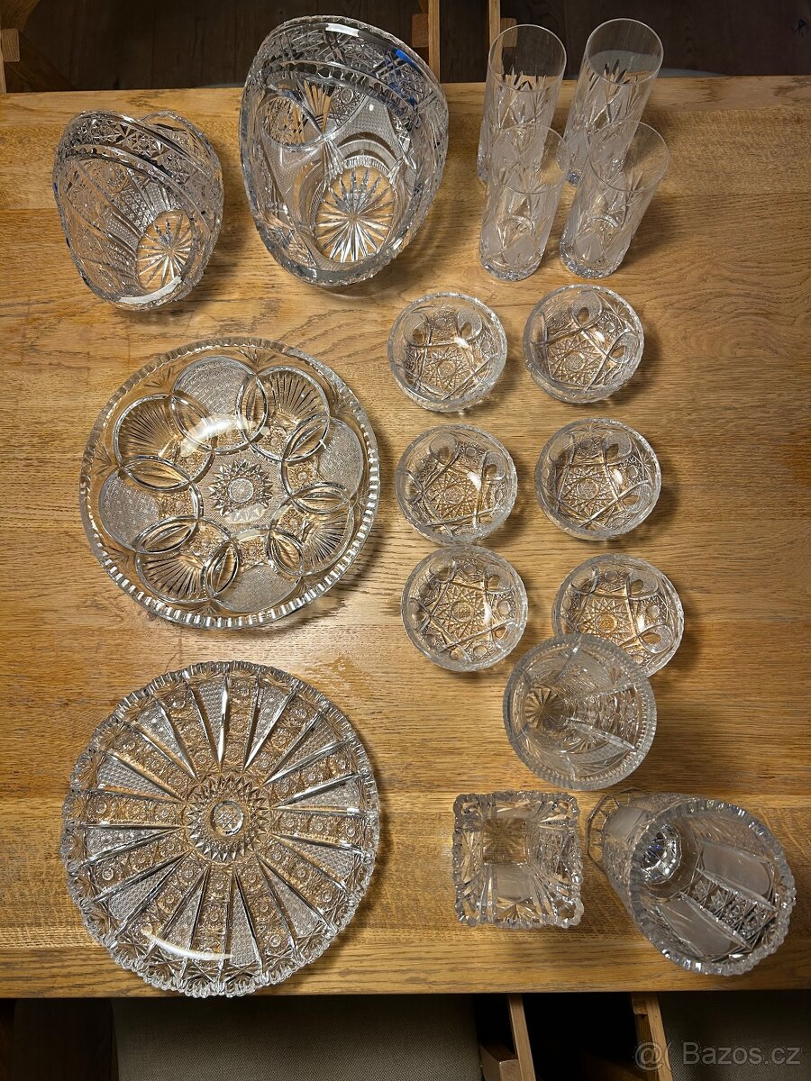Bohemia crystal - sada ručně broušeného křišťálu. - 3