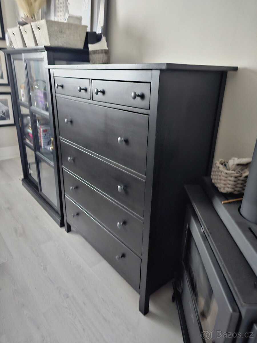 Černá komoda IKEA hemnes - 3