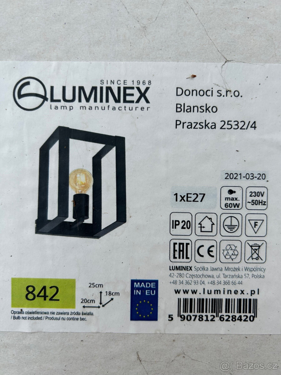Nástěnná lampa Luminex 842 nová - 3