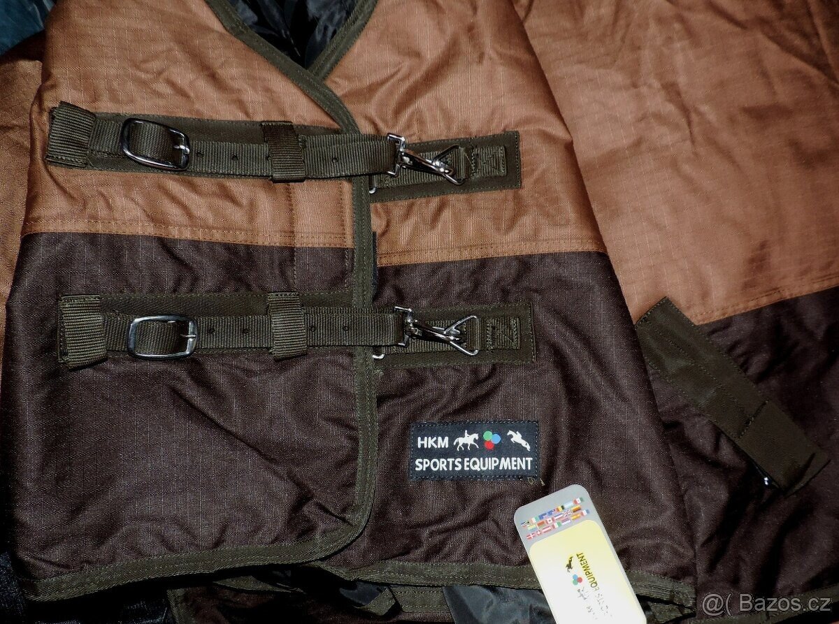 Výběhové deky HKM 600D Highneck/ flees 155 cm - 3