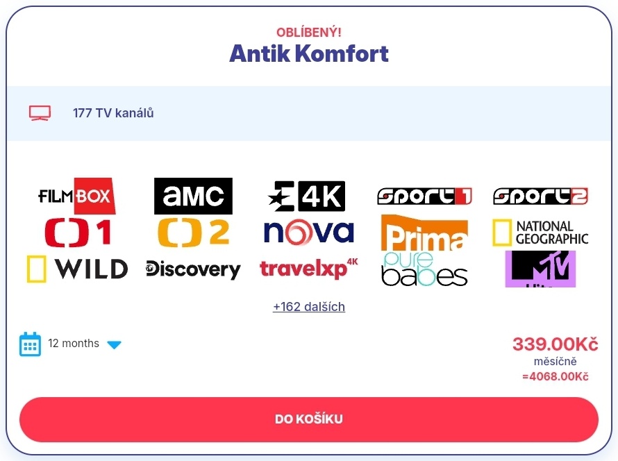 AntikTV voucher 12 měsíců IPTV sledovaniTV LepsiTv oneplay - 3