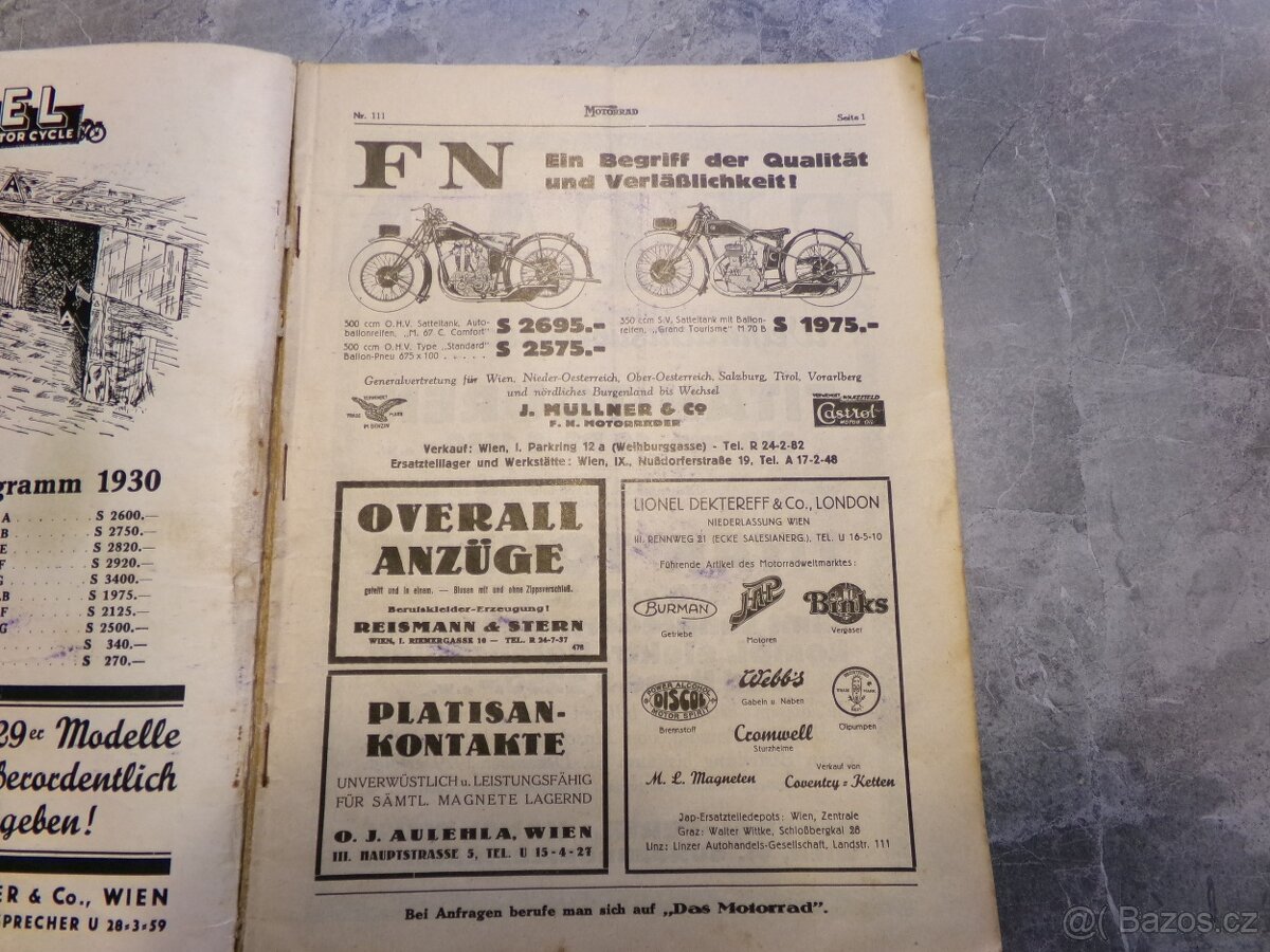 Das Motorrad 1929 origo-původní motočasopis - 3