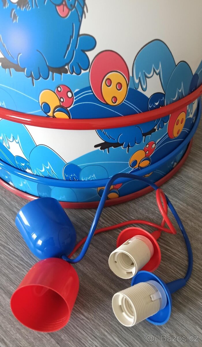 DĚTSKÝ LUSTR - ČERVENÝ nebo HNĚDÝ TULEŇ - 3