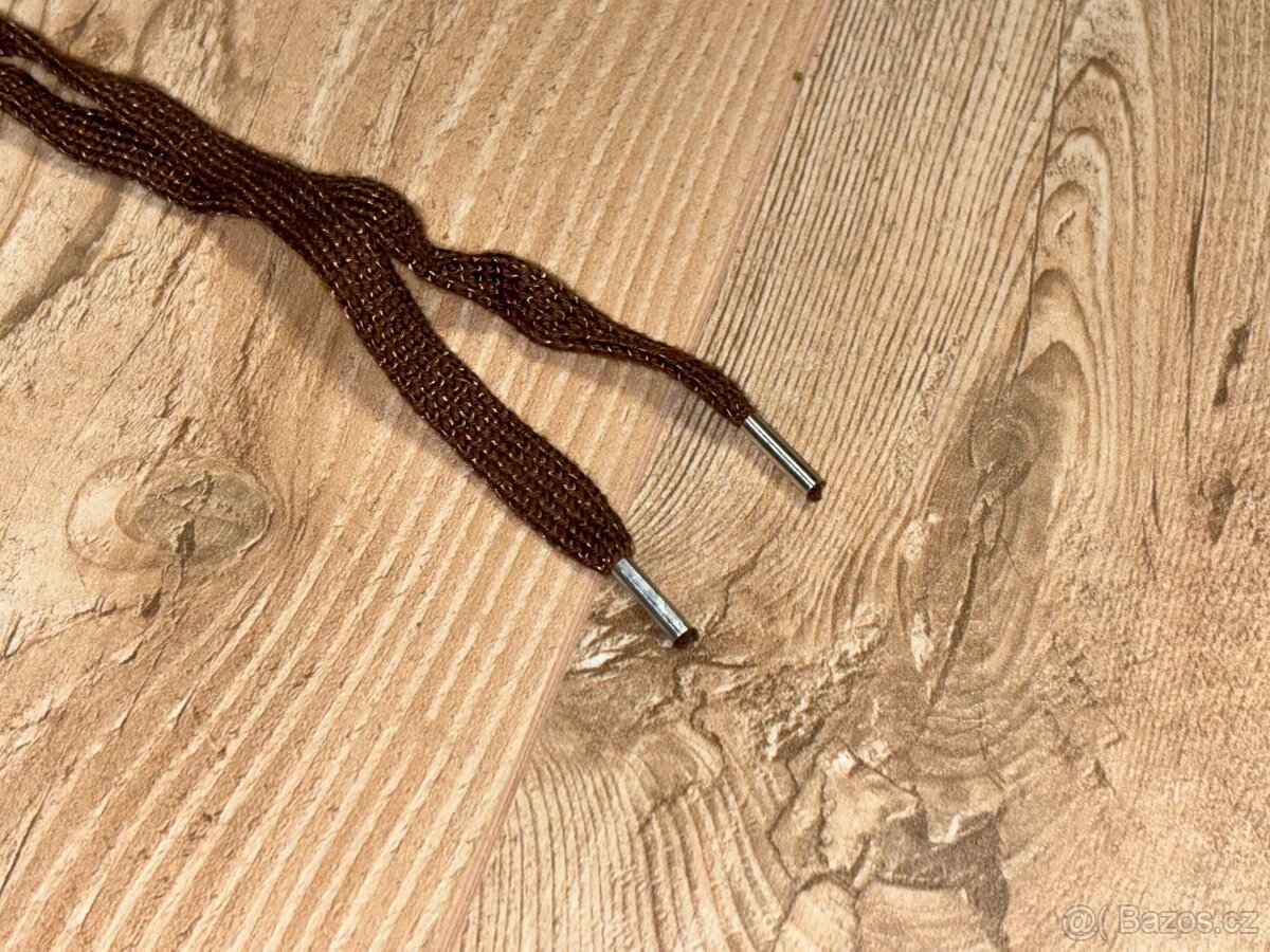 Tkaničky do hnědých kanad ČSLA vz.60, 120 cm, originální pár - 3