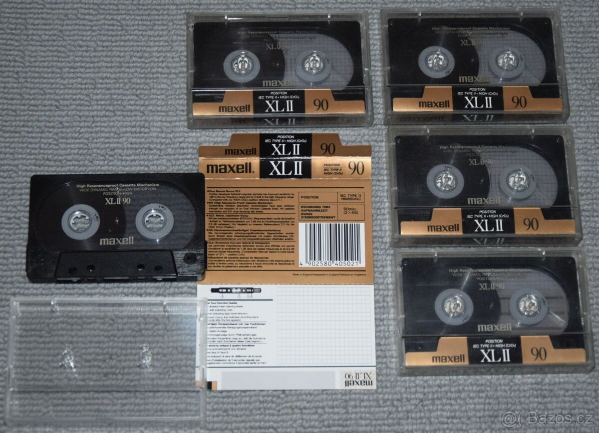 MAXELL XL II 90min, typ II CrO2, celkem 5ks - 3