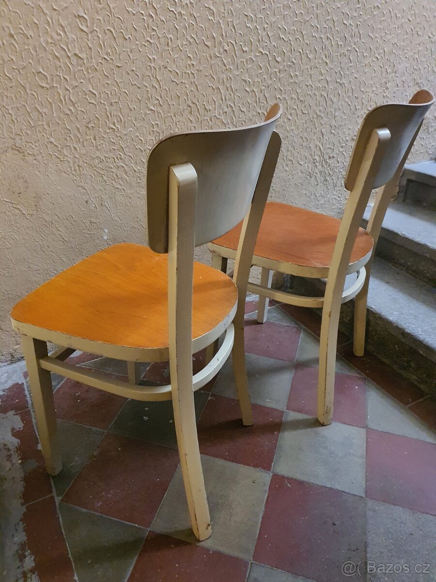 retro poválečná ČSSR židle socialismus 50tá – 60tá léta - 3
