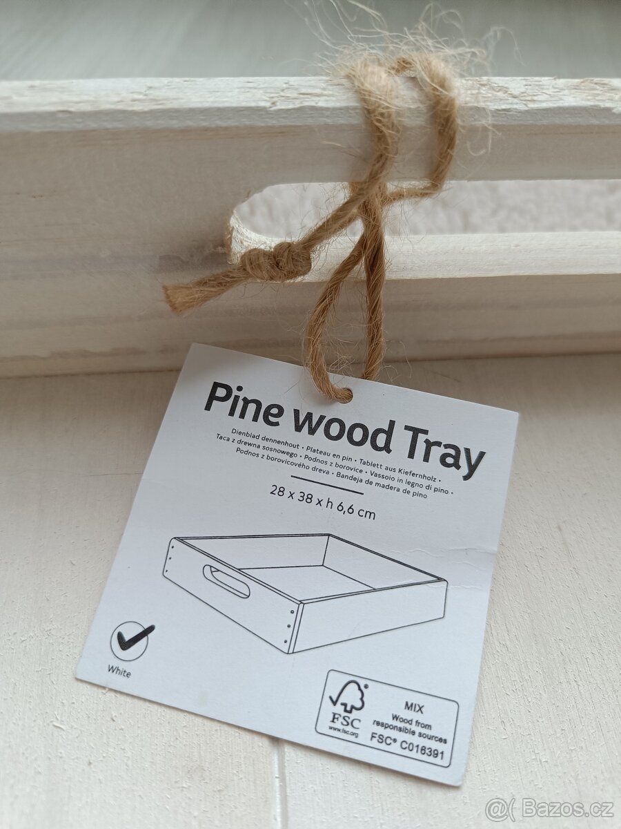 Dřevěný podnos - nový s visačkou - 3
