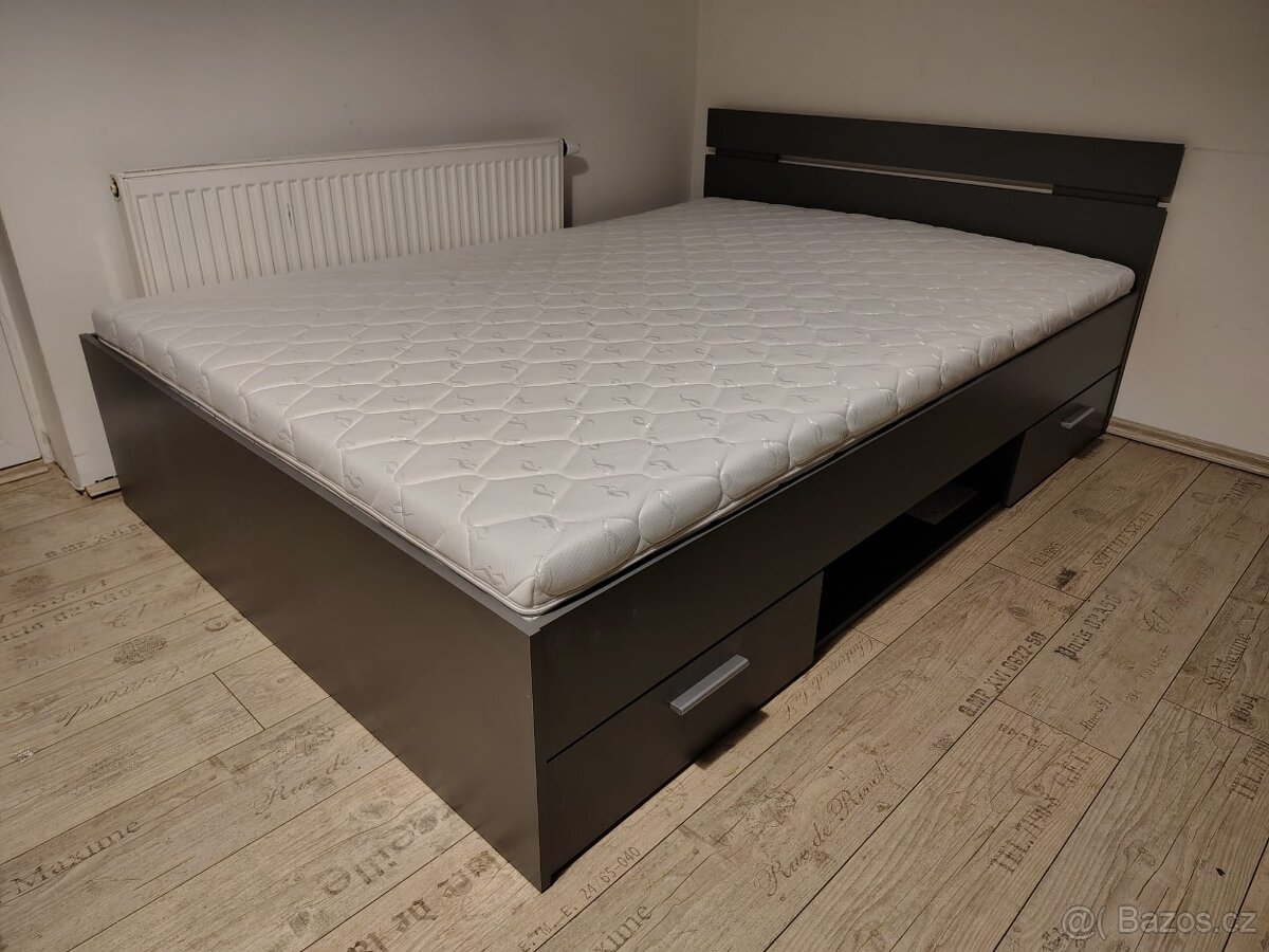 Multifunkční postel s rošty a matrací vcelku NOVÁ - 3