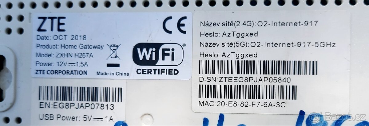 Komplet Wifi anténa + router - 3