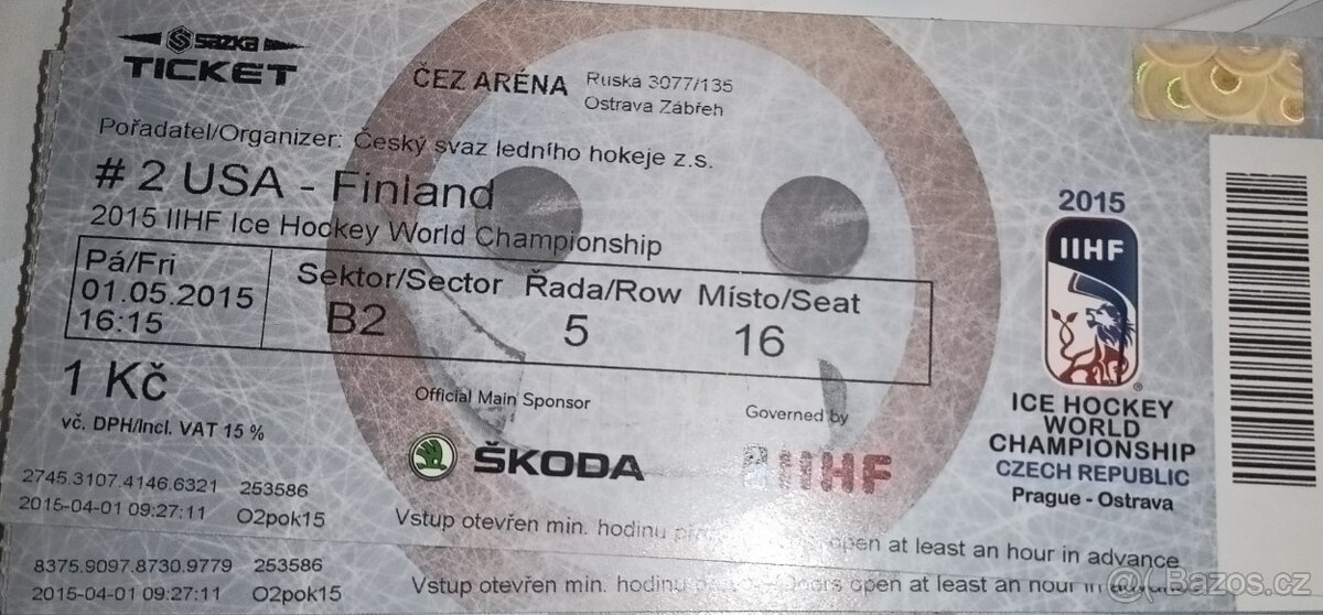 MS 2015 v Hokeji: USA-Finsko - 3