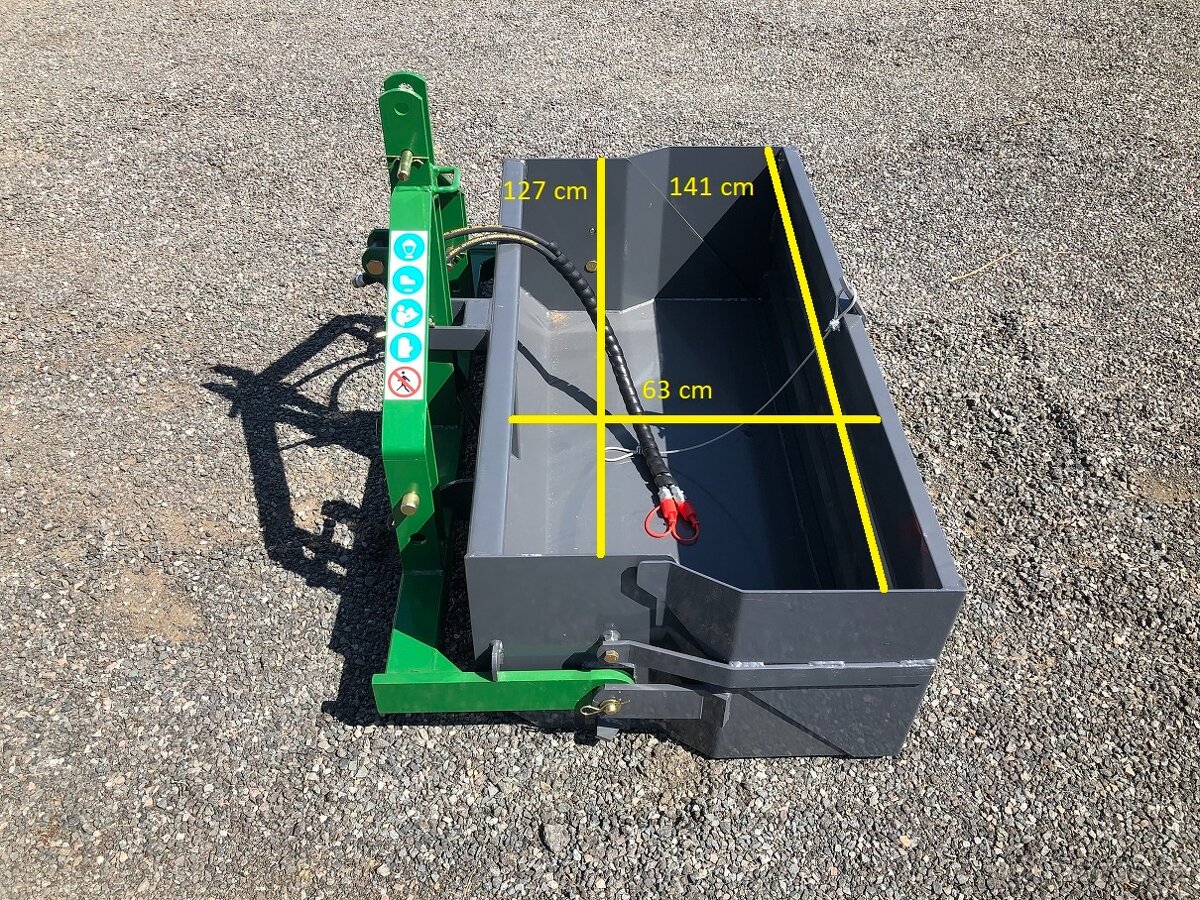 Transportní box PRMH 120 bedna za traktor - 3