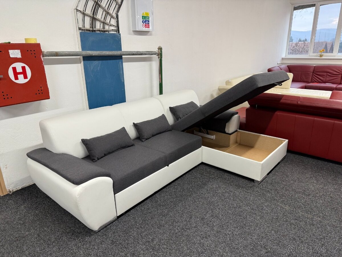 Sedací souprava rohová - rozkládací - NEPOUŽITÉ - 3