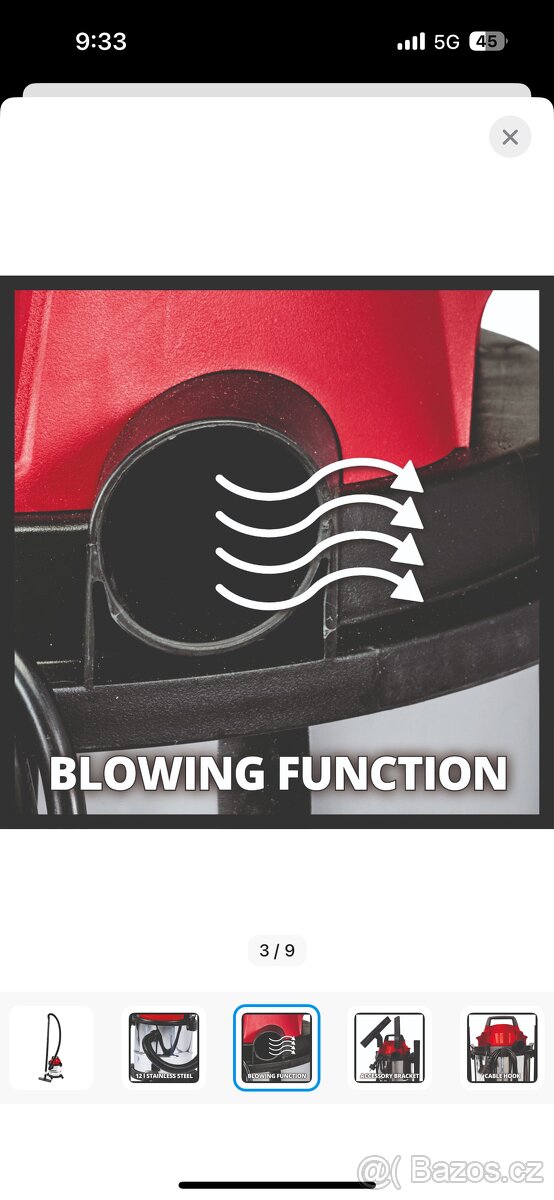 EINHELL Vysavač pro mokré i suché sání TC-VC 1812 S, 2342370 - 3