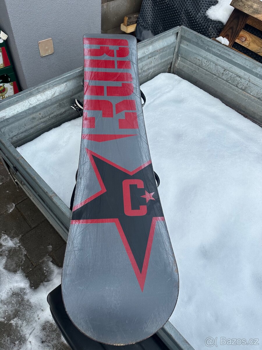 Snowboard + vázání Ride vel 158 - 3