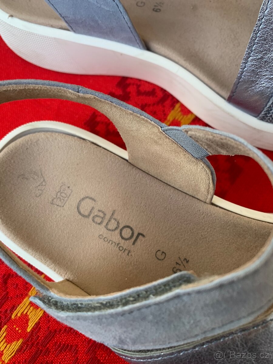 NÁDHERNÉ ZDRAVOTNÍ SANDÁLY zn: GABOR, VEL:6 1/2/ - 3