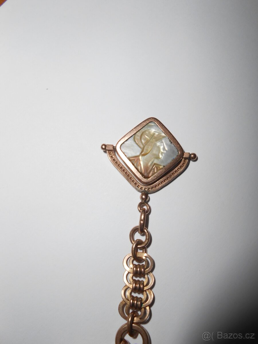 RETRO šatlen na hodinky s přívěškem - vyraženo AMERIKANE - 3