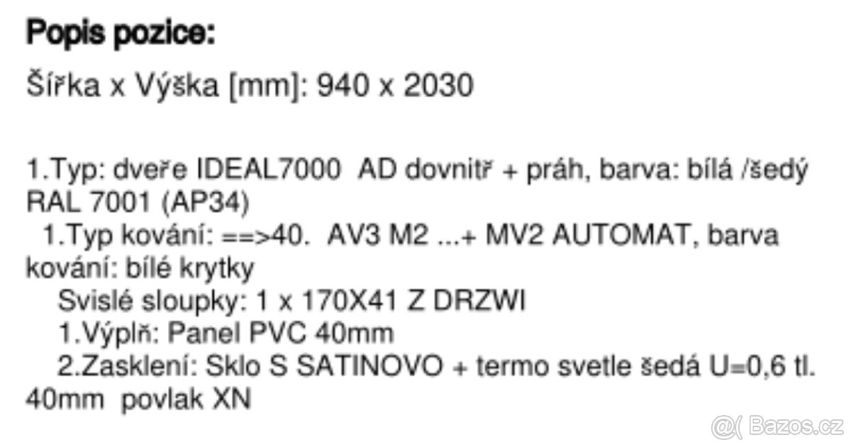 Použité plastové vchodové dveře - 3