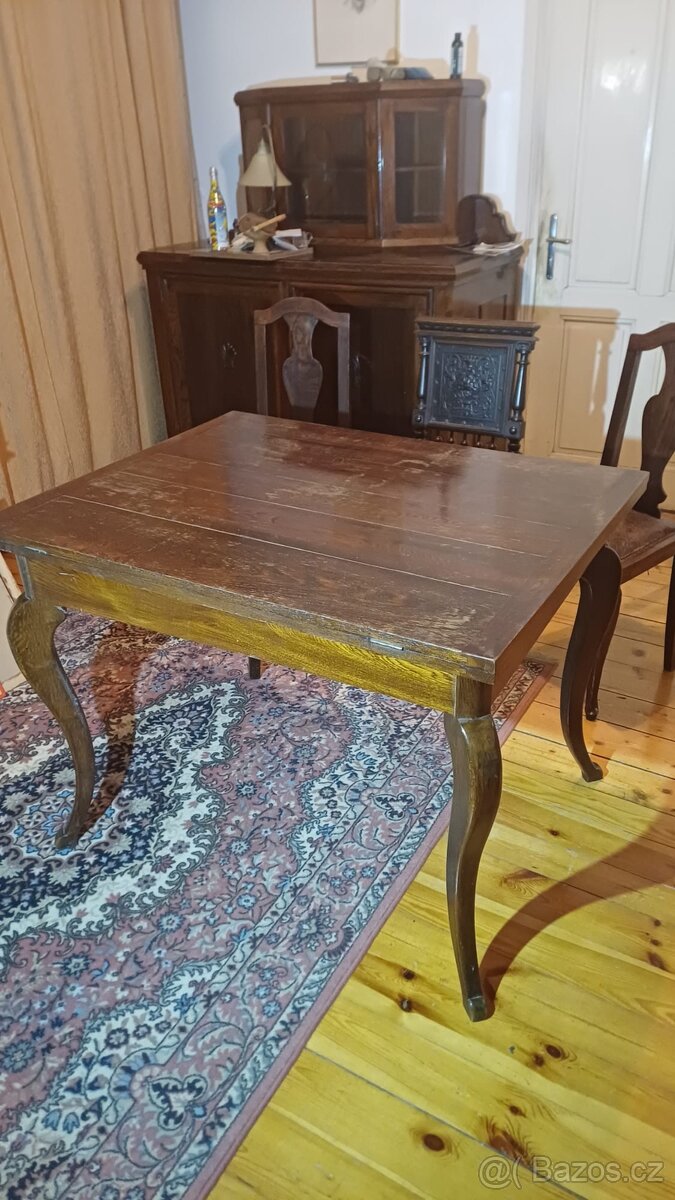 starozitny rozkladaci stul - 3